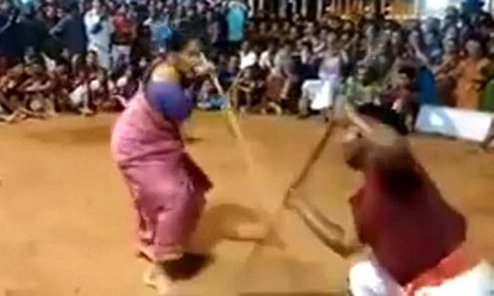 76 year old women doing marshal art