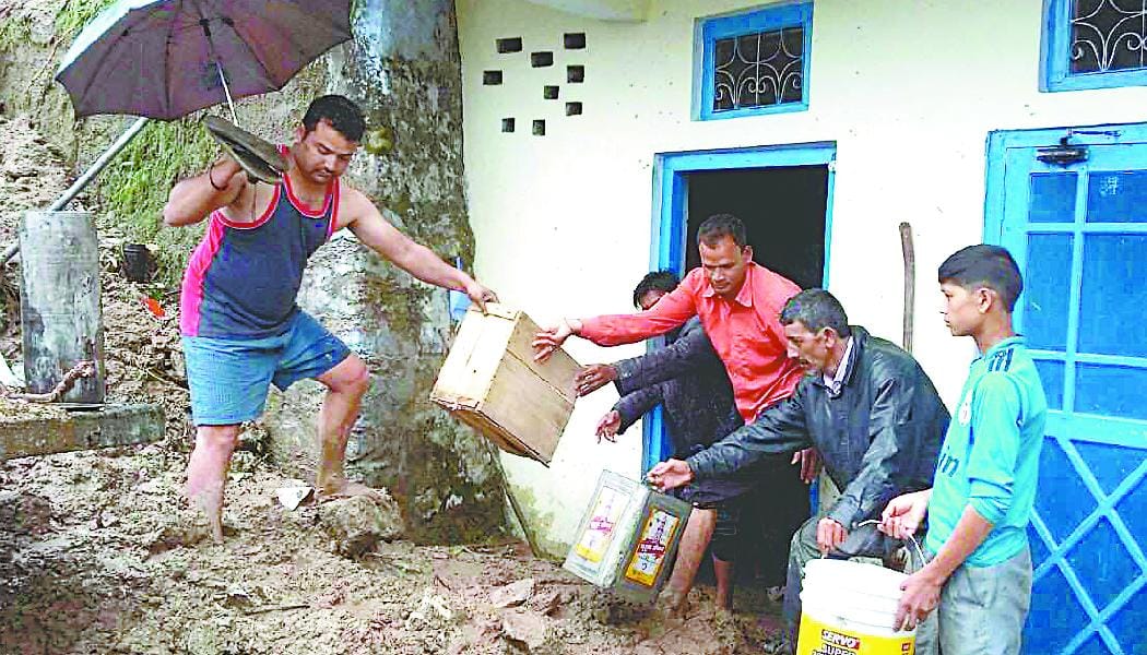 In Didihat destruction, damage to several homes