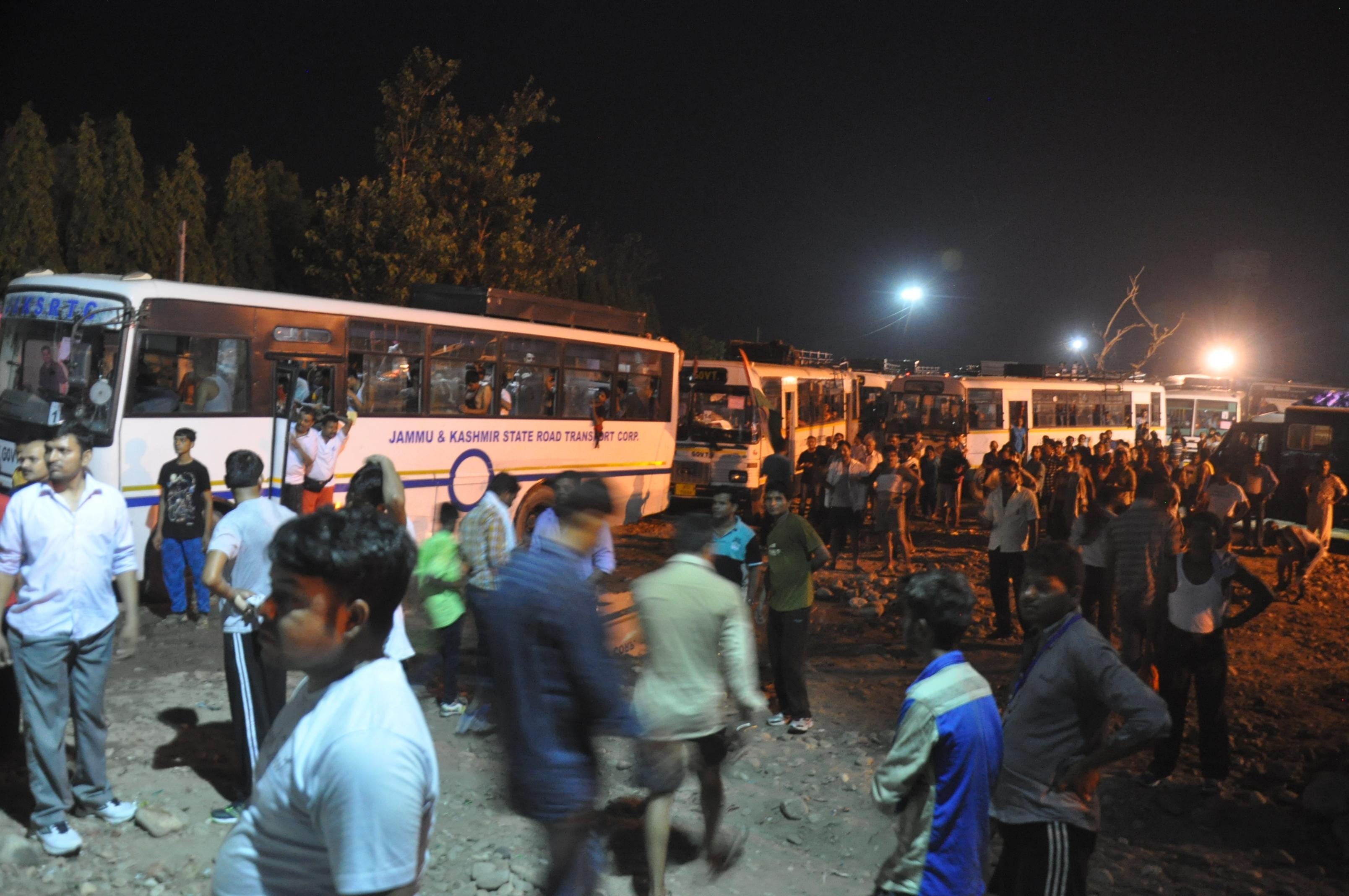 The first group for the Amarnath jyatra despatched from jammu
