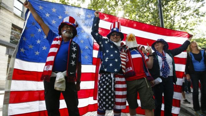 independence day of america and dollar
