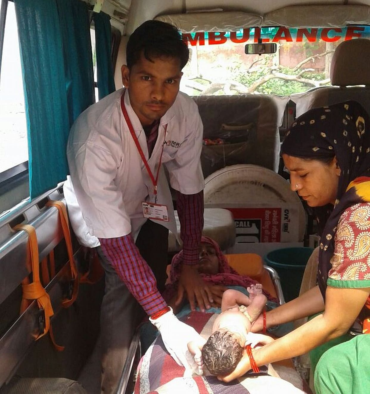 Ambulances born baby angel.