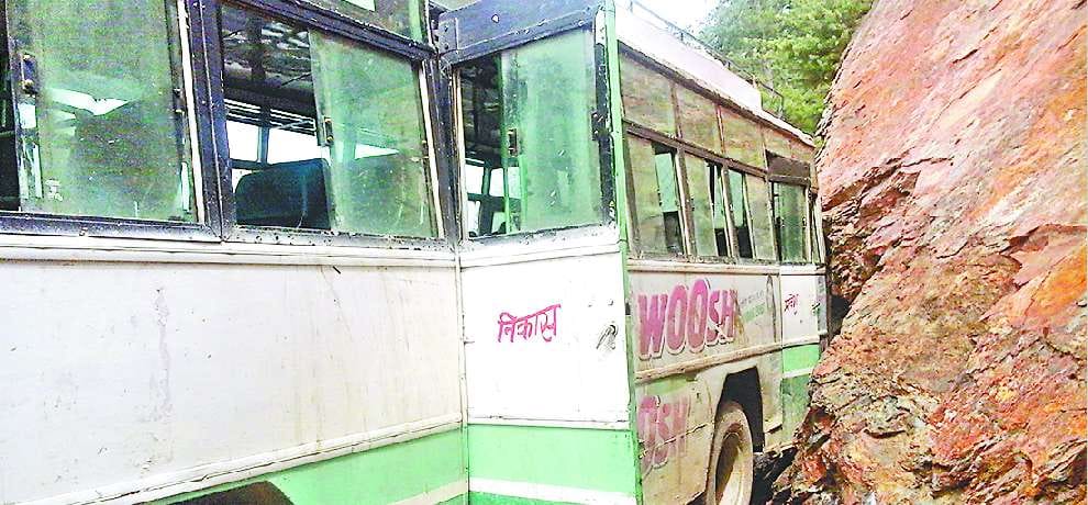 hrtc bus Break failed