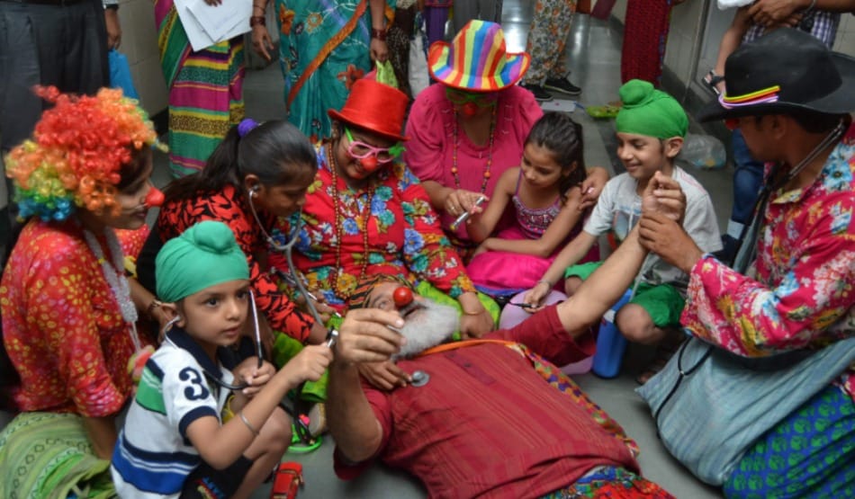 smile on child faces by artists of CEVA Drama Group as a clone 