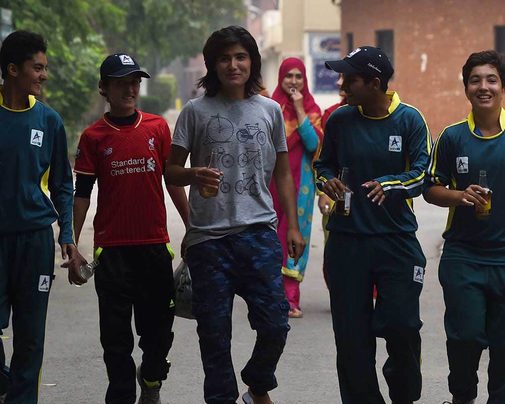 This talented 20-year-old plays for Pakistan's national team in both cricket and football