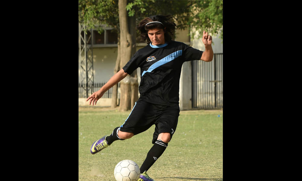 This talented 20-year-old plays for Pakistan's national team in both cricket and football
