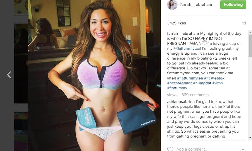 Farrah Abraham Slammed For Posting Daughter's Bikini Images