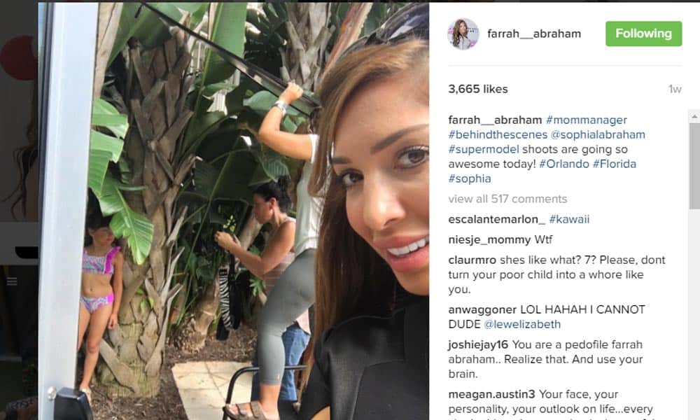 Farrah Abraham Slammed For Posting Daughter's Bikini Images