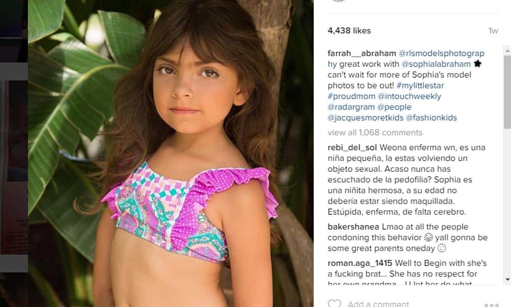 Farrah Abraham Slammed For Posting Daughter's Bikini Images