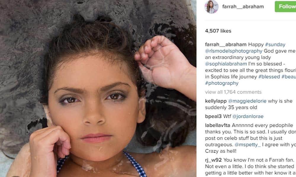 Farrah Abraham Slammed For Posting Daughter's Bikini Images