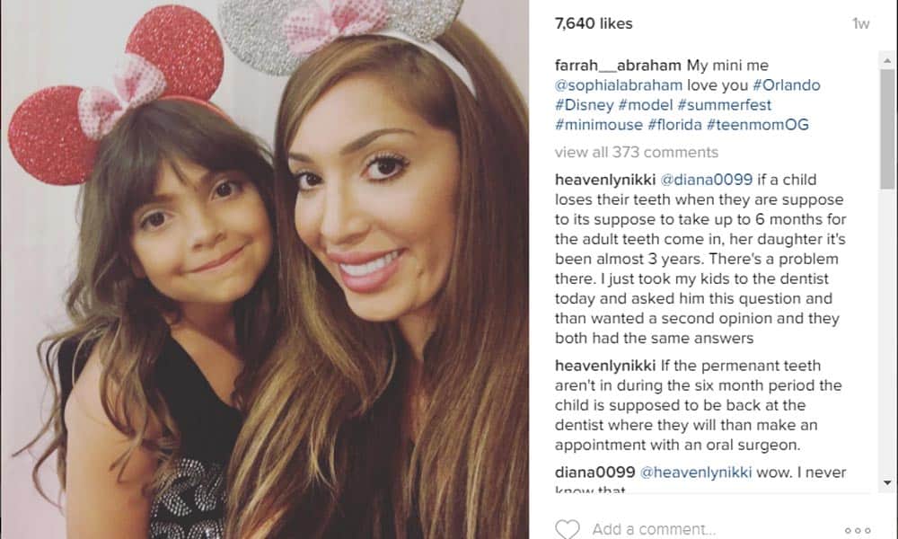 Farrah Abraham Slammed For Posting Daughter's Bikini Images