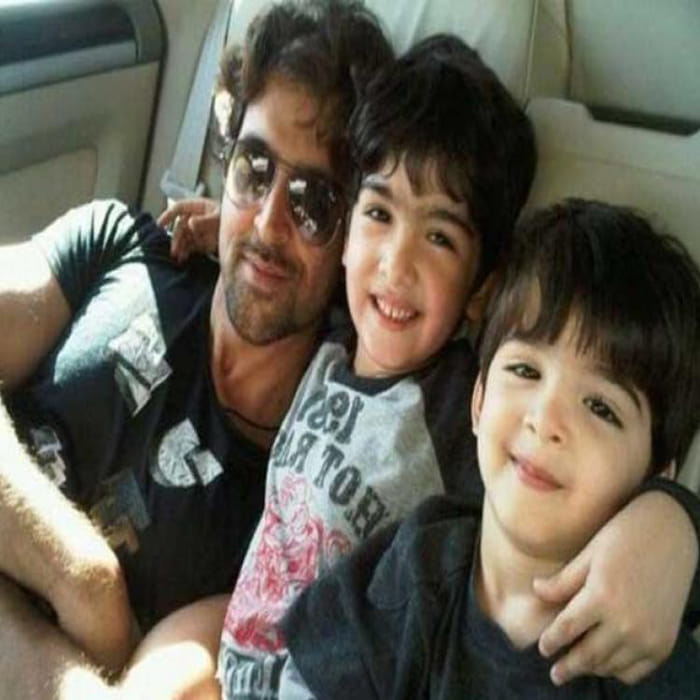 Hrithik Roshan,on hiliday with sons Hrehaan, Hridhaan 