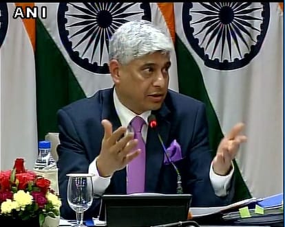  MEA  vikas swarup addresses media in Delhi 