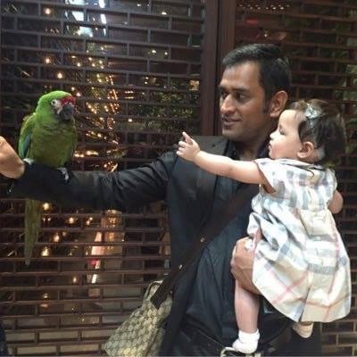 MS Dhoni Enjoys in Rain at Ranchi