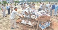 police, burn illigal matrial, 71 issiues, kaithal