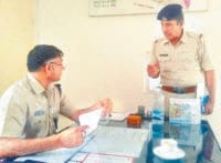 sp, visit, cheak, police station, fatehabad, harayana