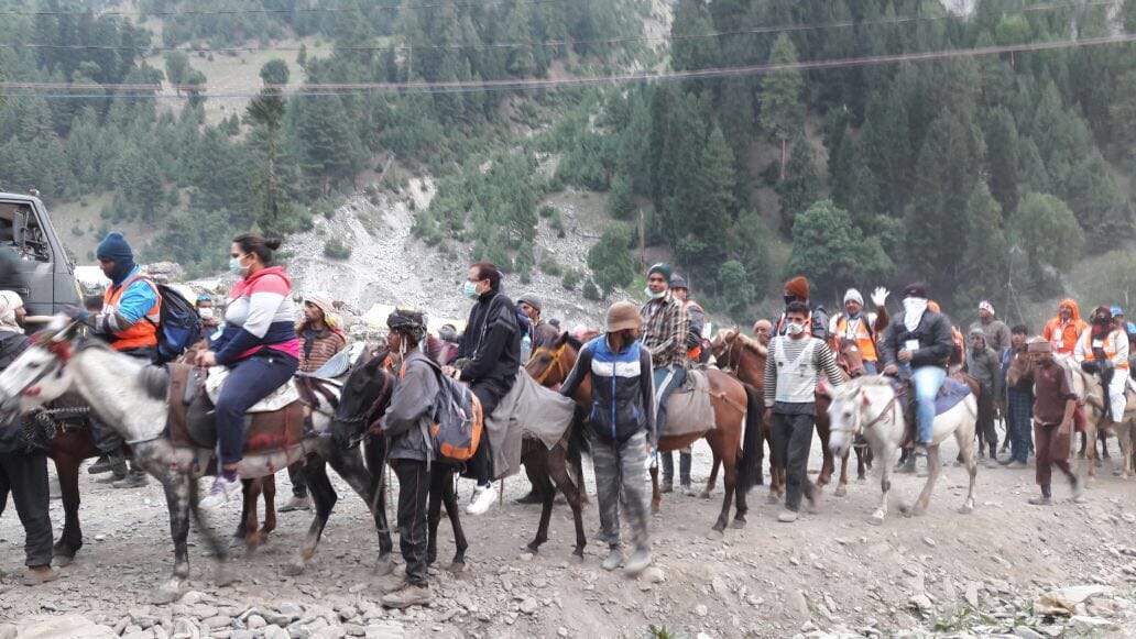 amarnath shivling melt speedly due to hot weather