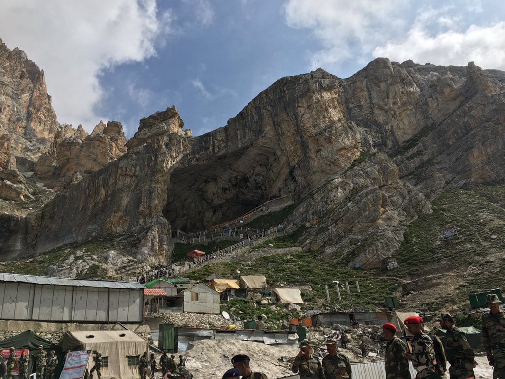 amarnath shivling melt speedly due to hot weather