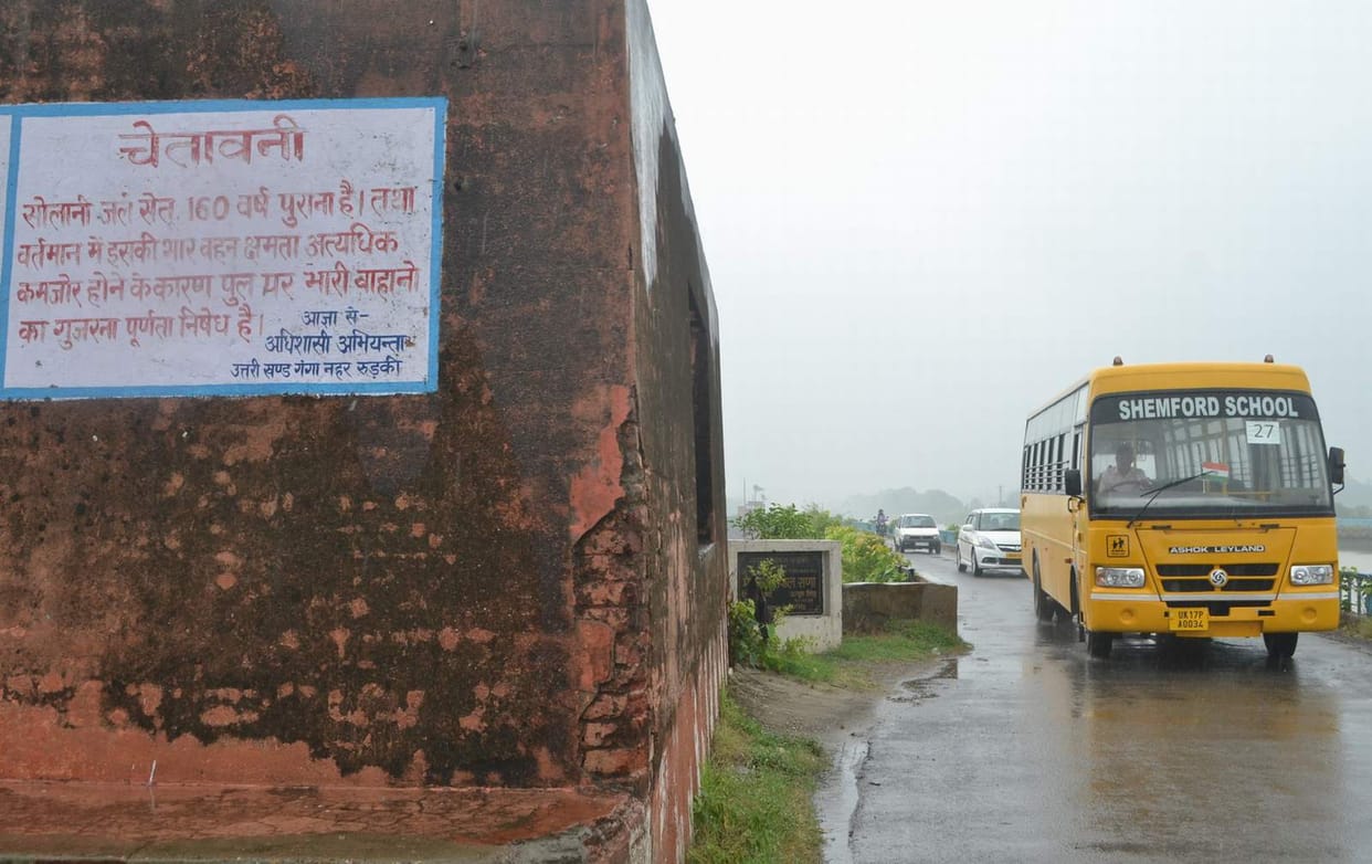 ten years ago closed bridge for heavy vehicles is opened 