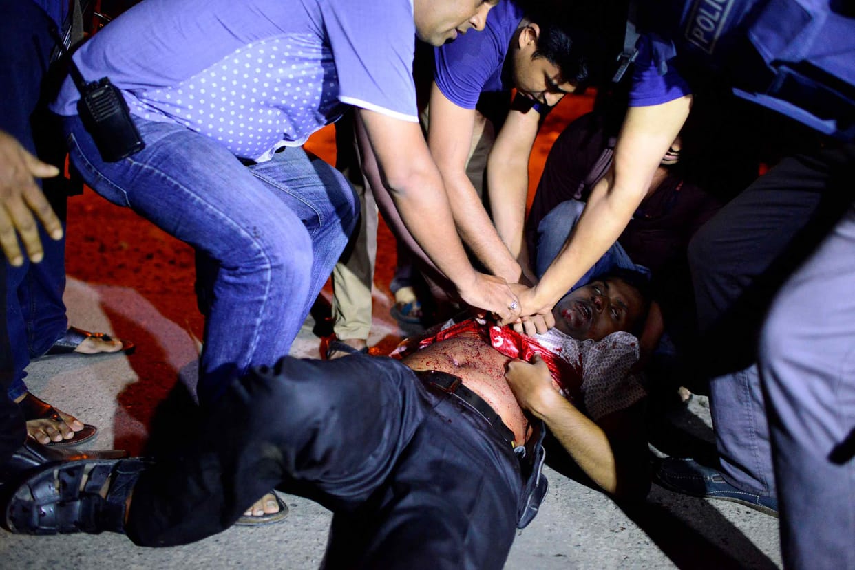 PICS: ISIS gunmen fires at Dhaka Restaurent