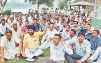 electricity workers strike, 3rd day, arternoon return to work, kaithal