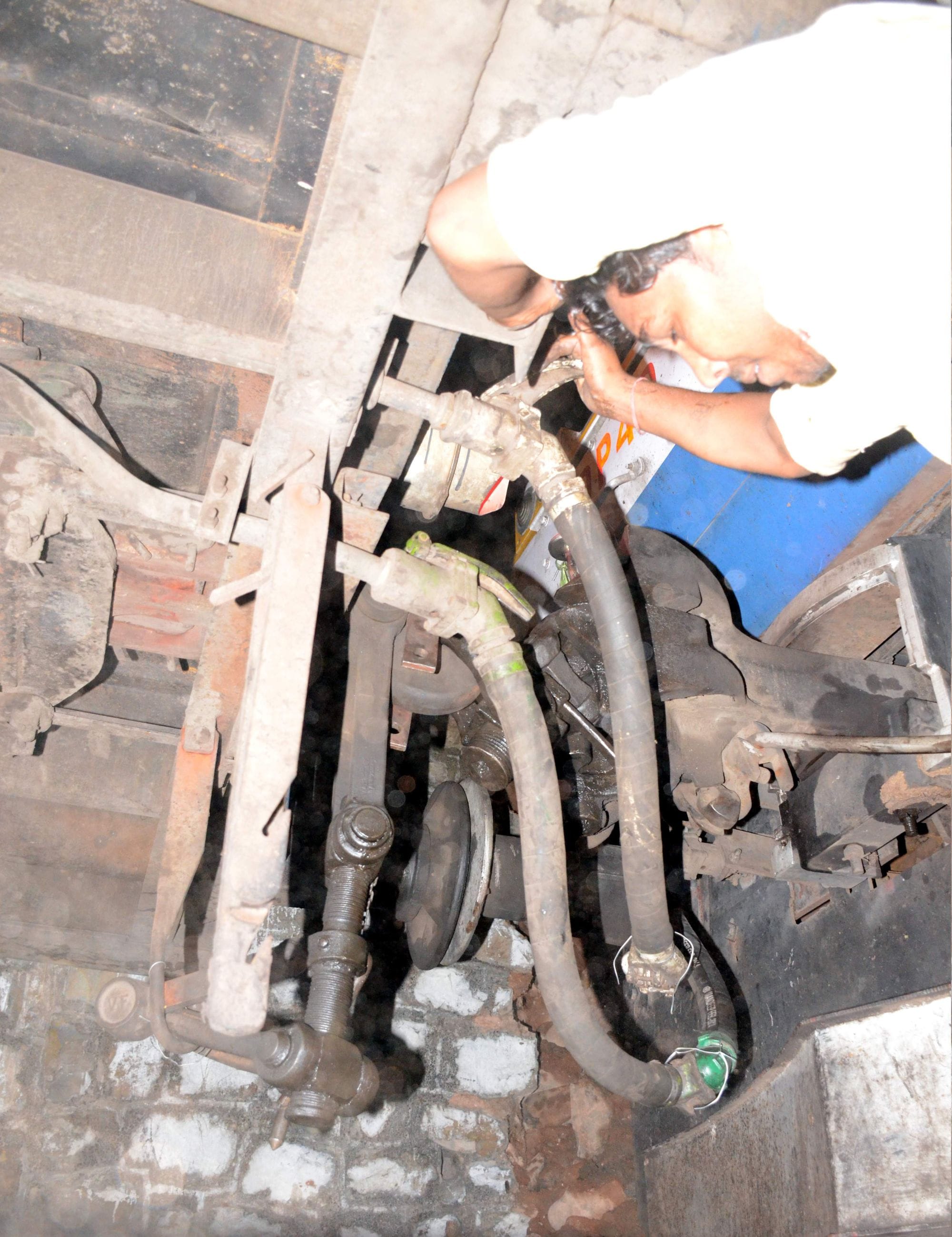rubble came on Rail track, howrah Express narrowly survived.