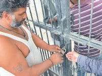 Angry villagers, smashed the lock on the school,  bad results, karnal