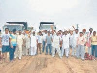 fourlane road, unhappy, landlords, compalsation, fatehabad, harayana