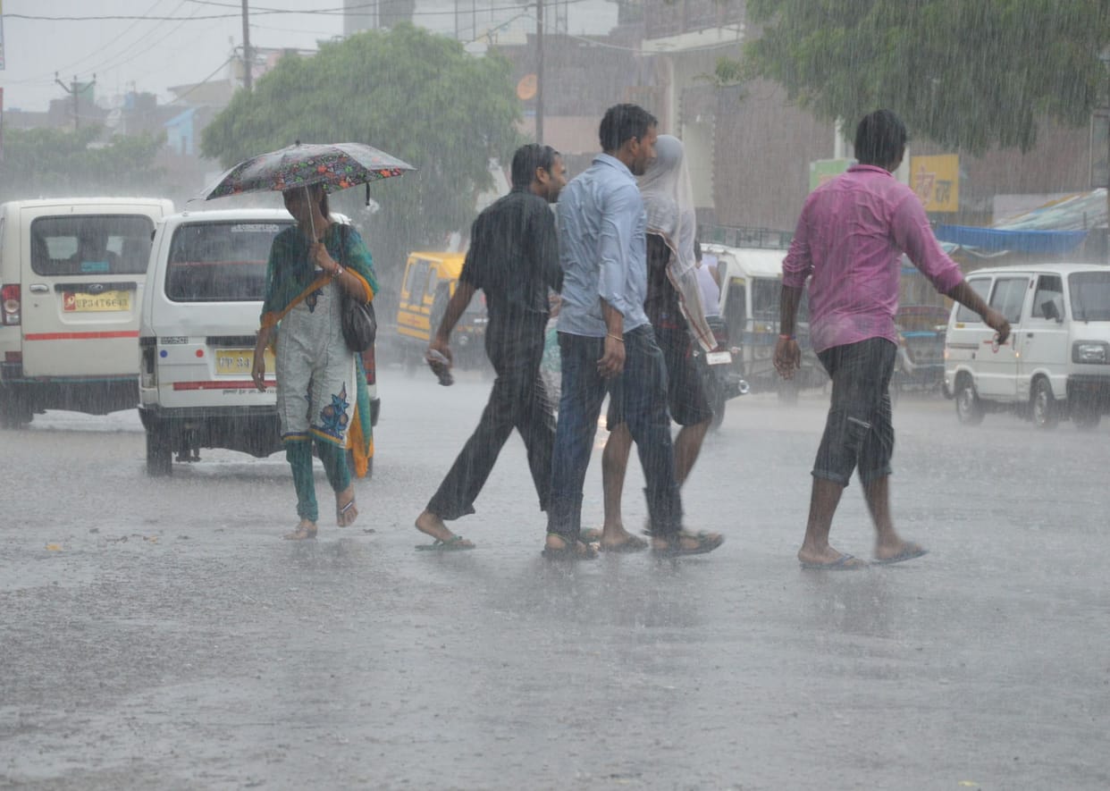 Heavy rain in sitapur