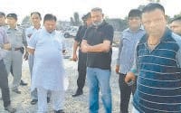 vast material use, minister raid, nali nirman, kaithal