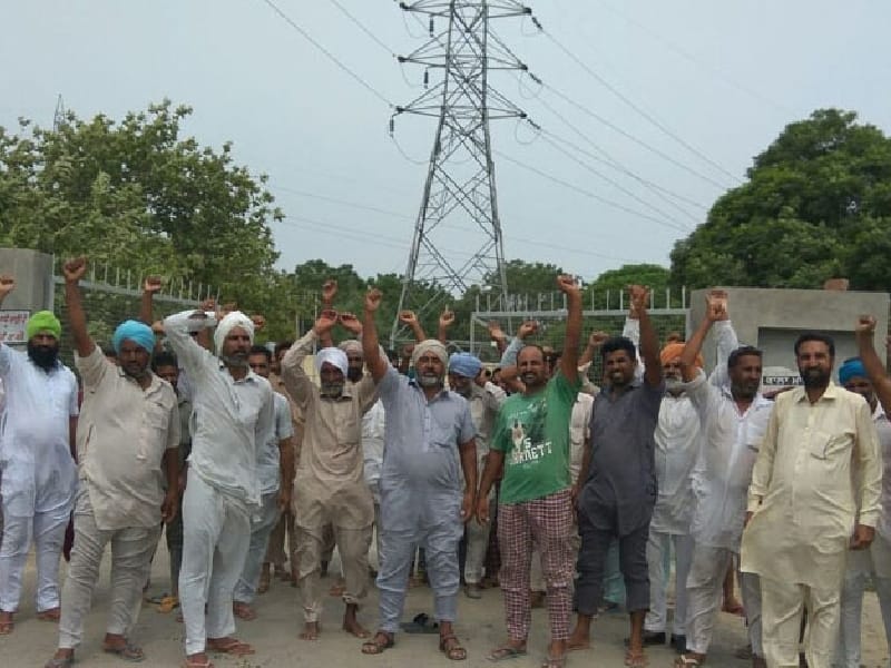 farmer protest, electricity problem, lambi, muktsar
