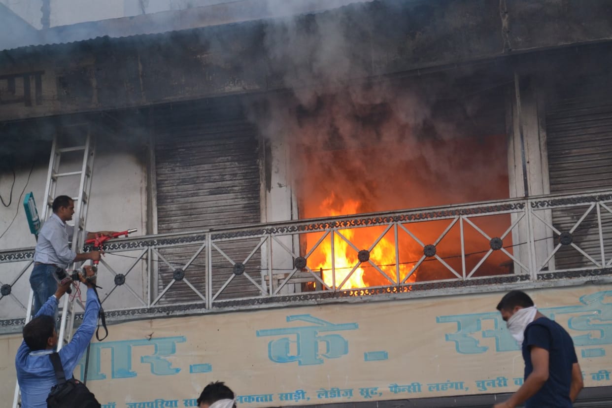 On the third floor sari The warehouse fire