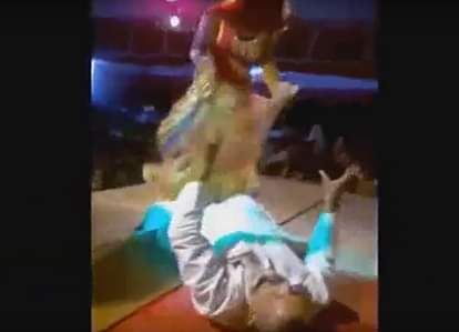 SP Leader Anil Yadav Dancing With Bar Girl