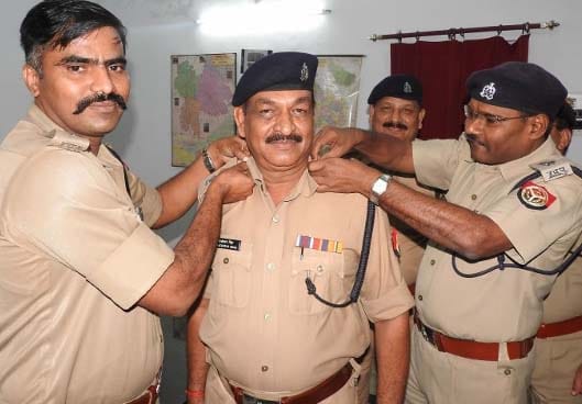 CO Purnpur uniforms Imposed on Ashoka Pillar