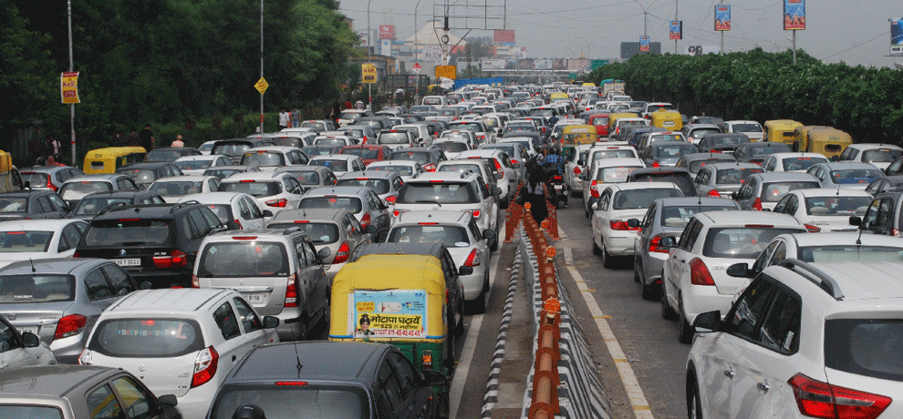 Six hours trapped in jam