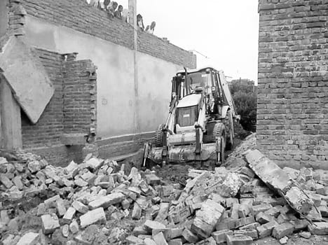 Illegal building demolished