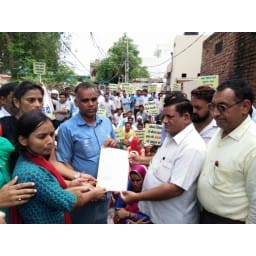 narnaul news, newly selected jbi, protest, appointment, bag