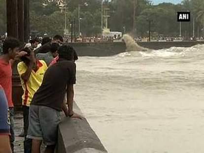 Watch: High tides lash Mumbai’s shores