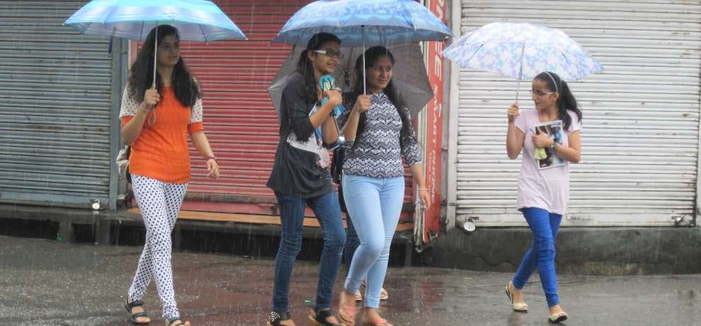 In the countryside just drizzle rain