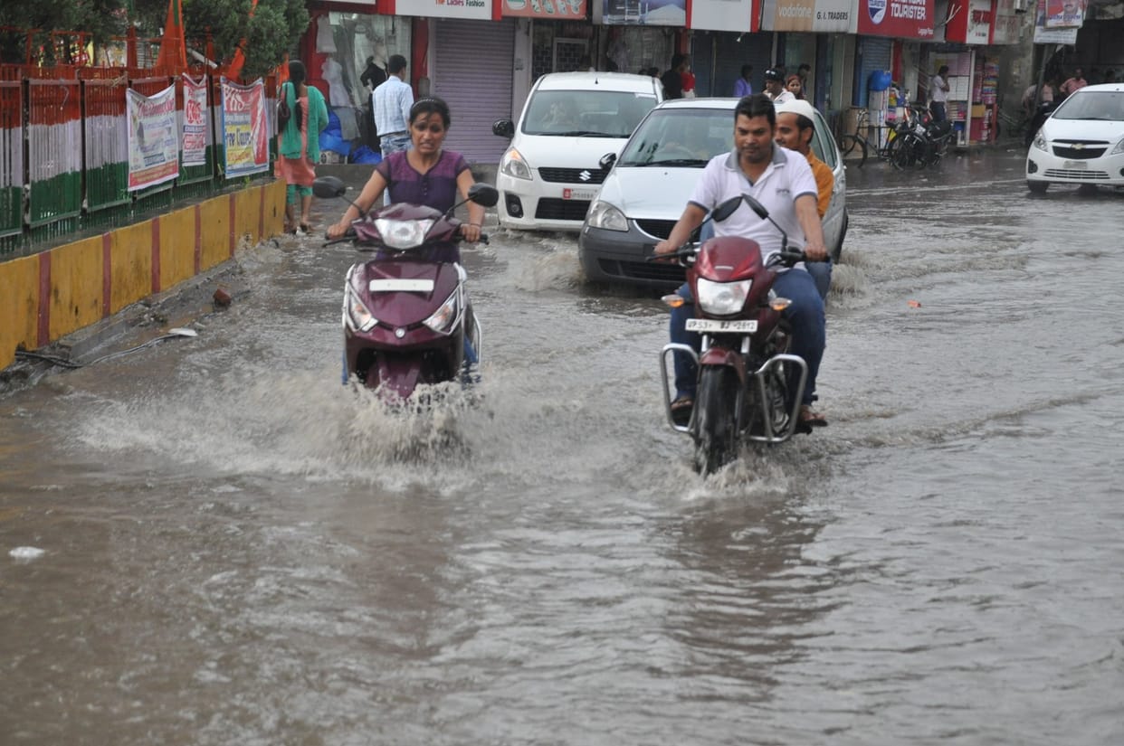 many area are filled wirh rainy water