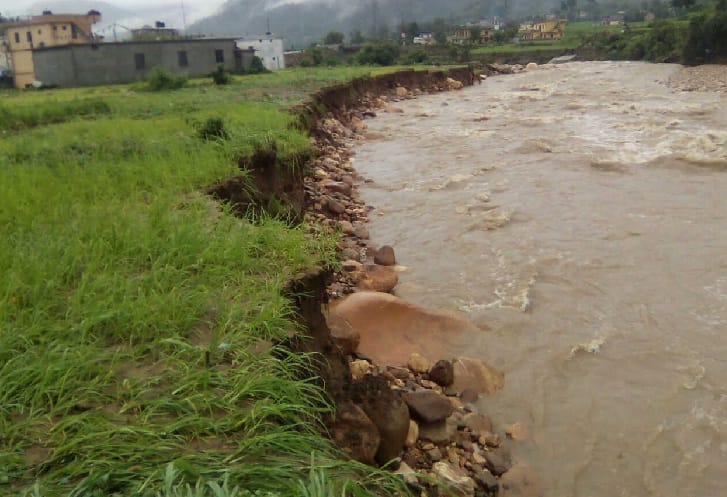 Someshwar flood flow field