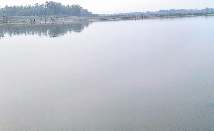 danger of flood because heavy rain