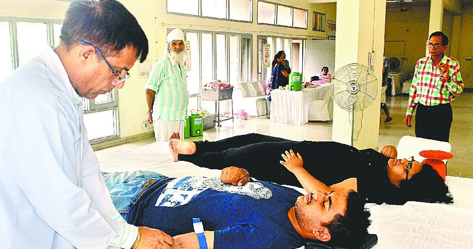  blood donation camp, panchkula blood donation camp, community center blood donation camp, panchkula