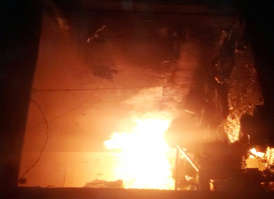 fire in shop, short circut, mansa news