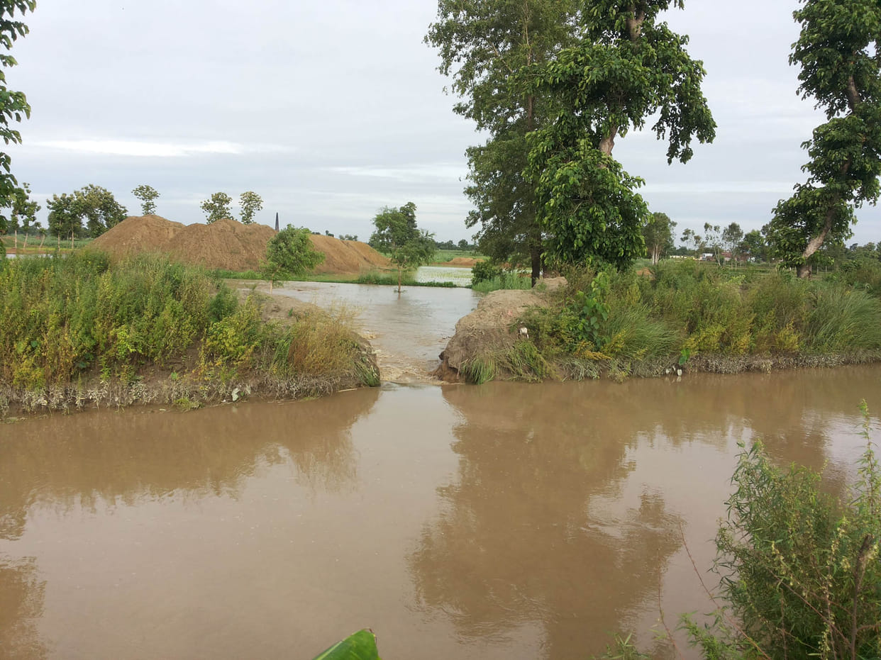 kaptanganj canal broke 