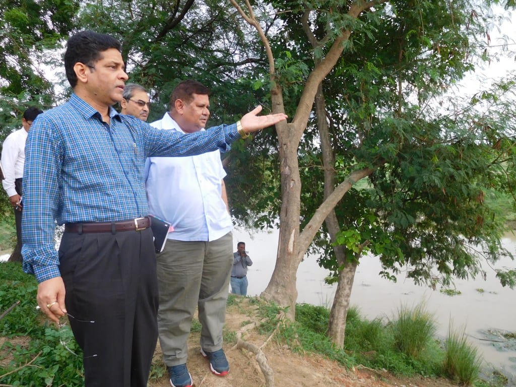 DM inspection on raincuts area