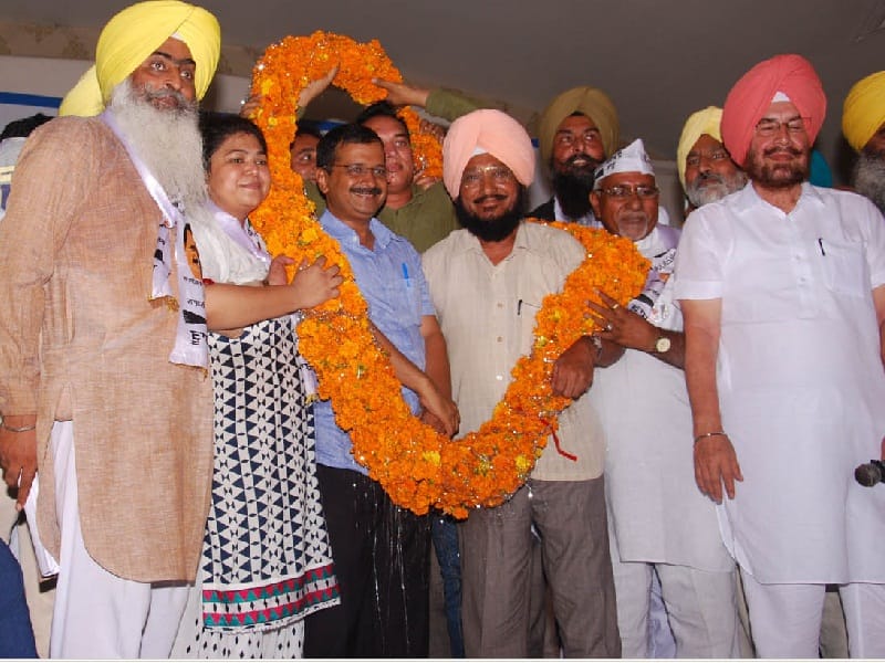 protest, phagwara protest, protest against kwjriwal, phagwara, amritsar