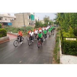 narnaul news, cycle rally, daughter save daughter read, message