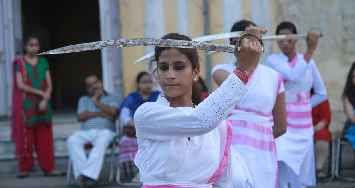 women get weapons training at RSS jammu camp