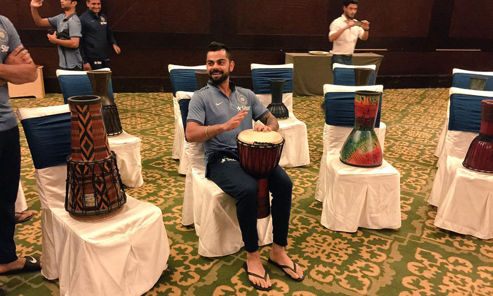 Team India Bonds over Music Ordered by Anil Kumble