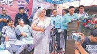 saini and aasri take oath, jind nagar parisad, jind